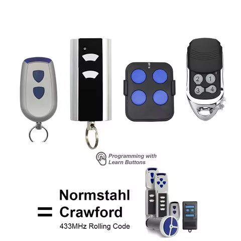 Normstahl / Crawford Standard Steel T433-4 Garage Remote Control RCU 433 2K 4K EA 433 2KS 4KS N00280