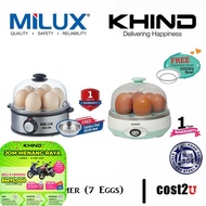 [Milux/Khind] Egg Steamer (7 Eggs) | SE70A, MES-380, MES380 (Egg Boiler,Egg Maker,Egg Cooker,Penguku