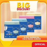 MEDICOS HydroChargeTM 4-Ply Surgical Face Mask Junior – For kids (4-12 years old) [ASTM Level II]