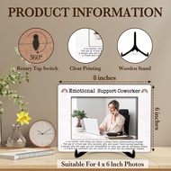 Coworker Gifts Picture Frame, Emotional Support Coworker Photo Frames With Stand, Birthday Retiremen