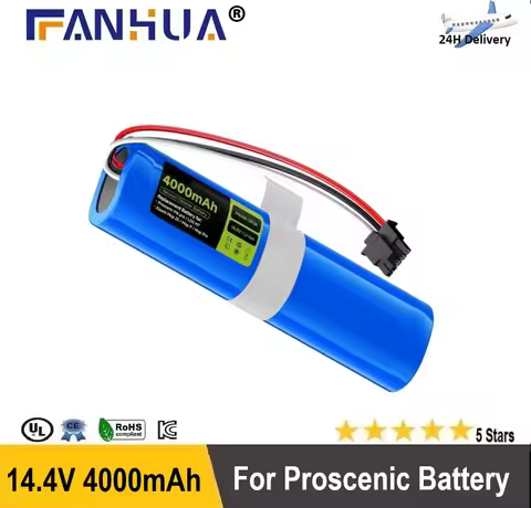 14.8V 4000mAh Replacement Battery Compatible with Proscenic M6 Pro/LDS M7 & Xiaomi Mop 2S/P/Pro Robo