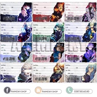 Jujutsu Kaisen notebook labels 1 set of 12 unique designs - Anime/Manga notebook labels