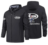 ARAI เสื้อโค้ทมีฮู้ดสำหรับผู้ชายแจ็กเก็ตขับรถแจ็คเก็ตรถจักรยานยนต์กันน้ำเสื้อโค้ตกลางแจ้งขี่รถจักรยานยนต์