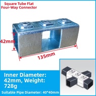 Galvanized Iron Square Pipe Connector T-joint Base