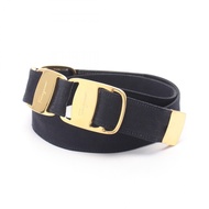 [二手] Salvatore Ferragamo Ferragamo Vara 皮帶，金色五金，2062，其他皮帶，女士，二手 B