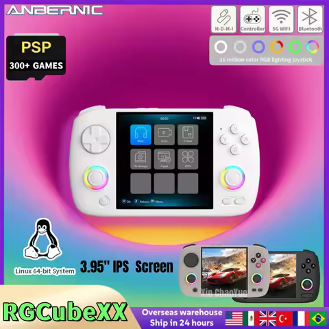 ANBERNIC RG CubeXX Retro Handheld Games Console Linux RGB Joystick Video Gaming Player Supports WIFI
