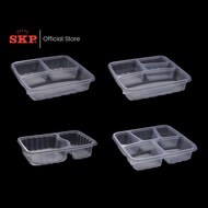 SKP Disposable Compartment Square Plastic Container/Food Packaging With Lid