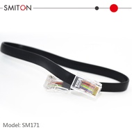 Copper Core 8 Core Flat Telephone Line Black Signal Line Multi-Strand All Copper Telephone Line 8P8C