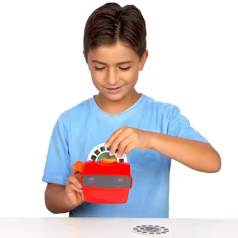 High Quality Luminous 3D View-Master Mini Theater Cognitive Puzzle 3D Observation Deck Viewmaster Vi
