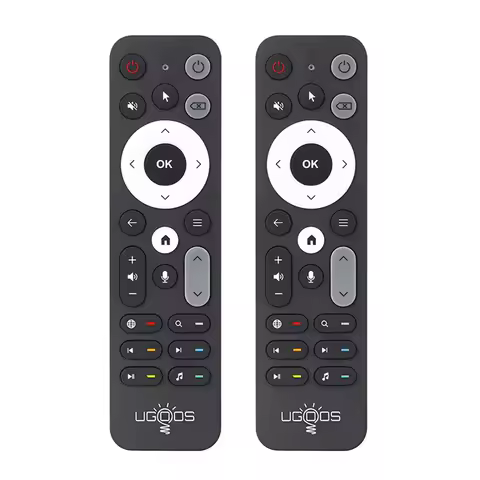 2X UR02 Bluetooth Voice Remote Control Replacement For UGOOS AM8 PRO AM6B AM6 PLUS X4 X4Q Cube Pro E