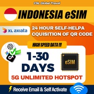 【CSL】Indonesia+Bali eSIM | High-speed UNLIMITED GB | Kelajuan Tinggi 5G Telkomsel  |  印尼+巴厘岛 Travel 
