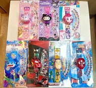 兒童卡通玩具手錶/24組投射圖片/Kids watch/Spider Man蜘蛛俠/McQueen麥坤閃電王 反斗車王/Baby Shark/巴斯光年/Kuromi/小馬寶莉/LinaBell/小朋友