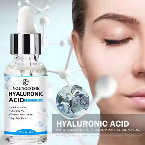 Hyaluronic Acid Brightens Skin Tone Shrinks Facial Hydrating Dry Skin Making Your Skin Smooth Korean