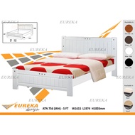 EUREKA 6 Queen/King Bed Frame / Katil Kayu Wood (Deliver &amp; Installation Klang Valley)