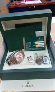 Rolex 勞力士 爬山虎 玫瑰金鋼 116261漸變灰白 市場少有 天文台自動手錶 (冇窿款式) $78888原裝 漸變灰白 紅色秒針 雙色日曆原裝錶的， 藍寶石 水晶面玻璃.錶身直徑36mm不連錶