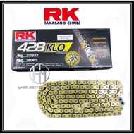 RK TAKASAGO JAPAN 428 -132L KLO ERO ORING O RING GOLD CHAIN EMAS RANTAI RXZ Y125Z LC135 RS150 Y15 Y1
