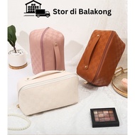 G9 Stor Pillow Cosmetic Bag Fully Open Storage Bag Pocketed Separation For Makeup Skincare Product