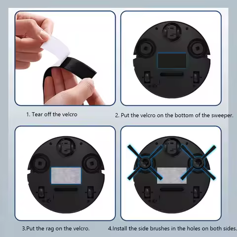 3 in 1 Sweeping Robot Rechargeable Robot Vacuum Strong Suction Sweeping Machine Compact Cleaning Mac