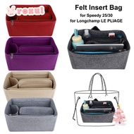 ROXUL Insert Bag, Handbag Storage Bags Liner Bag, Travel Felt Multi-Pocket Bag Organizer for Speedy Neverfull/Longchamp LE PLIAGE