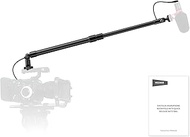 NEEWER Carbon Fiber Microphone Boom Pole, 44-92cm Extendable, Built In 3.5mm TRS Male to Female Cabl