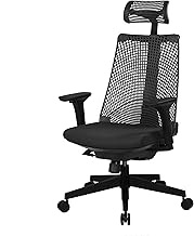 Itoki Sarida YL9A Black Office Chair (High Back for Full Body Support, Breathable, Mesh Shape, Comfo