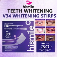 Hismile V34 Whitening Strips, Teeth Whitening Strips, Purple Tooth Whitening, Tooth Stain Treatment