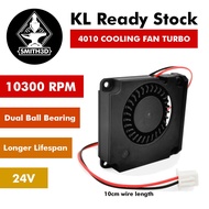 4010 Blower Fan 24V Turbo Cooling Fan 10300RPM 10CM Length for Ender 3 BIQU B1 Series