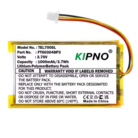 KIPNO 1000mAh FT603048P Li-Polymer Battery For Turtle Beach Stealth 600 520 450 700 350VR Beach Ear 