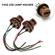 2pcs T20 7440 7443 LED bulb holder LED socket adapter connector LED parking side light lamp Wiring H