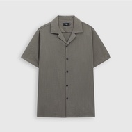 we waw Áo sơ mi nam ROWAY vải đũi thoáng mát form regular Sơ mi cộc tay basic wee 423