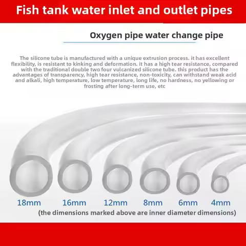 PVC Hose Silicone Water Pipe Filter Oxygenation Tube Flexible Durable ID6/8/12/32mm for Garden Lab F