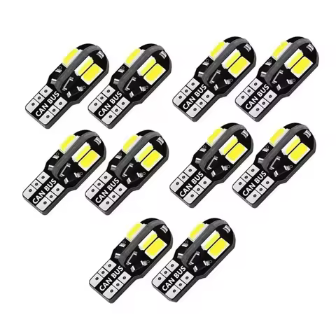 10/40pcs Useful DC 12V W5W T10 LED Bulbs White Lights Super Bright Car Interior Dome Lights Parking