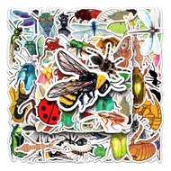 50pcs Insect Stationery Box Stickers Anime Stickers Waterproof Stickers Luggage Stickers Water Bottle Stickers Guitar Stickers Graffiti Stickers