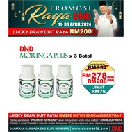 Raya - 3 Bottles Of DND MORINGA PLUS by Dr Noordin Darus. Moringa. Anti-enclosure. Mall20096085T. Free
