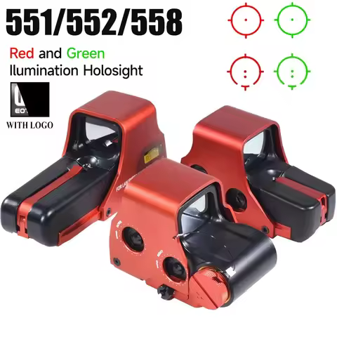 E*t*ch 551 552 558 Red Metal Sight Green Red Dot Optic Adjustable Brightness Reflex Hunting Airsoft 