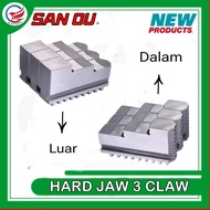 HARD JAW CHUCK LATHE 3 INCH 3 LEGS JAW BRAND SAN OU PRECISION