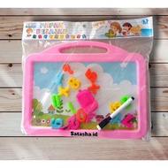 Mb 02 Educational Children's Toys Whiteboard PLUS MAGNETIC Numbers/Children's Toys DRAWING BOARD+MAG