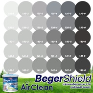 Beger Shield Air Clean เบเยอร์ชิลด์ แอร์คลีน สีเทา สีทาภายใน เกรดสูง กึ่งเงา สีทาบ้าน สีน้ำ ไร้กลิ่น