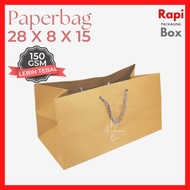 Rapibox Paper Bag Wafer | Bottle Tea Paper Bag | Rectangular Paper Bag |