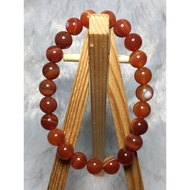 Fire Agate 8mm Stone Crystal Charm Bracelet ( Aries)
