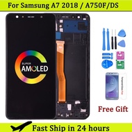 Super Amoled For Samsung A7 2018 A750 SM-A750F LCD Display with Touch