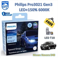 Philips Headlight Bulb Car Pro3021 LED+1 6000K Nissan Navara D40 LED T10