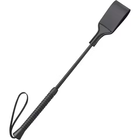 18 Inch Horse Whip, Premium Riding Crop Horse Whip for Equestrian Sports,Black, with Non-Slip Handle