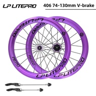 LP Litepro | Small Wheel Bike Disc Brake V Brake Straight Pull Wheelset 20 inch