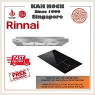 RINNAI RH-S269-SSR SLIMLINE HOOD STAINLESS STEEL+RINNAI RB-3012H-CB 2 ZONE INDUCTION HOB BUNDLE