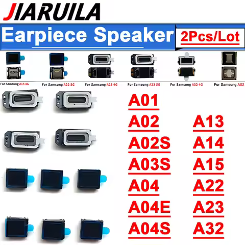 2Pcs Front Top Earpiece Earphone Speaker For Samsung A01 A02 A04 A13 A14 A15 A22 A23 A32 4G 5G Ear S