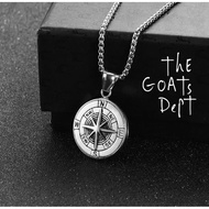 The Goats Dept - COMPASS Gazelle Chain Necklace / tgd145 world compass Necklace east west north sout