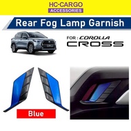 Hc Cargo Toyota Corolla Cross Rear Bumper Reflactor Cover Set Chrome / HYBRID Blue