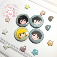 Attack on Titan AOT Cute Anime Plastic Brooch Pin Merch Eren Levi Mikasa Armin