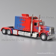 1:40 Scale Diecast Model Semi Truck Toys Peterbilt 389 Tractor Vehicle Pull Back Miniature Replica W
